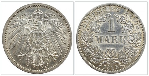 Kaiserreich mark stück 1915 - 1,