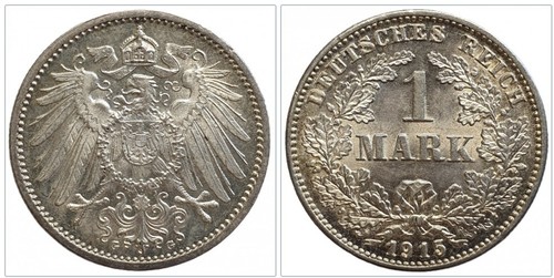 Mark stück 1915 deutsches - 1,