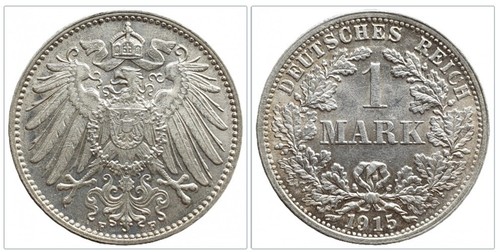 Kaiserreich mark stück - mark, 1915