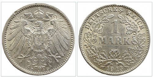 Mark stück 1915 deutsches - mark,