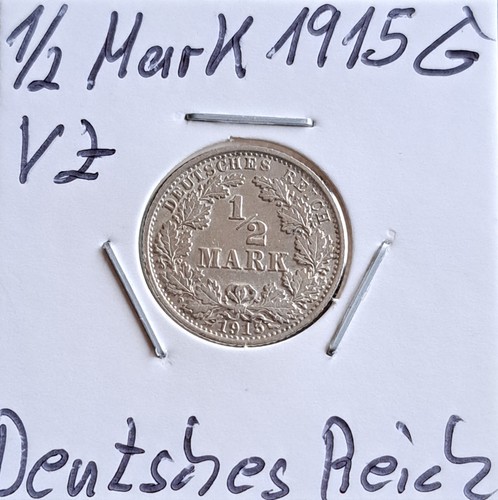 Mark stück 1915 g - 1/2,
