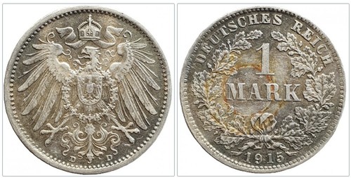 Mark stück 1915 - mark,